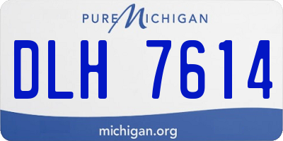 MI license plate DLH7614