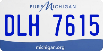 MI license plate DLH7615