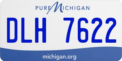 MI license plate DLH7622