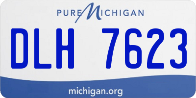MI license plate DLH7623