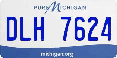 MI license plate DLH7624