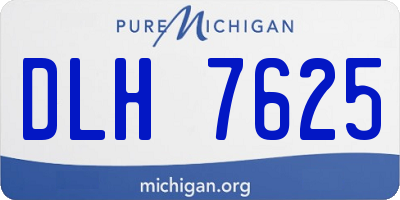 MI license plate DLH7625