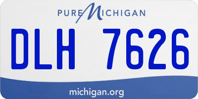 MI license plate DLH7626