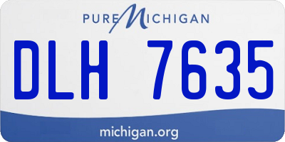 MI license plate DLH7635