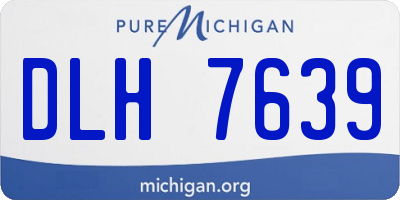 MI license plate DLH7639