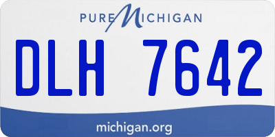 MI license plate DLH7642