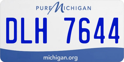 MI license plate DLH7644