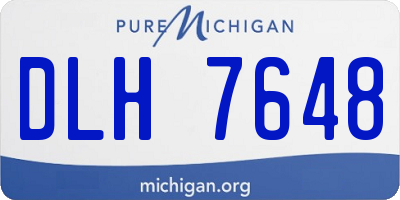 MI license plate DLH7648