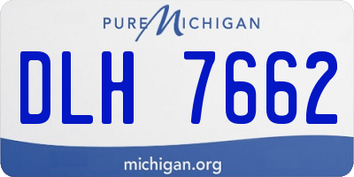 MI license plate DLH7662