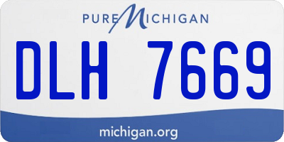 MI license plate DLH7669