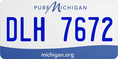 MI license plate DLH7672