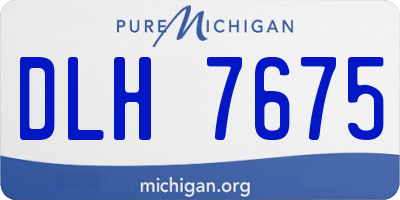 MI license plate DLH7675