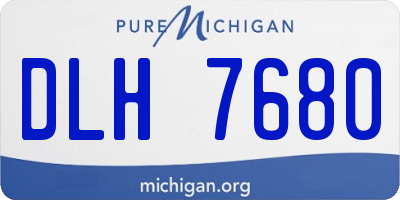 MI license plate DLH7680