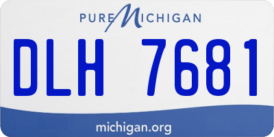 MI license plate DLH7681