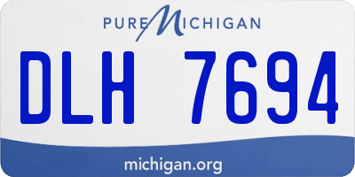 MI license plate DLH7694