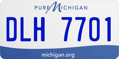 MI license plate DLH7701