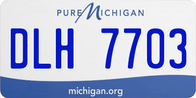 MI license plate DLH7703
