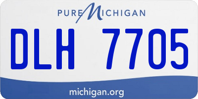 MI license plate DLH7705
