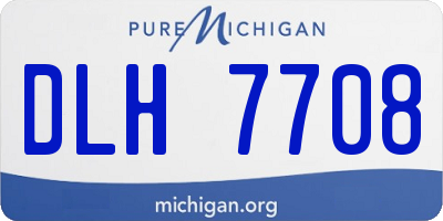 MI license plate DLH7708