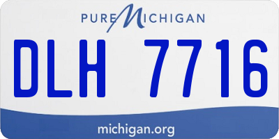 MI license plate DLH7716
