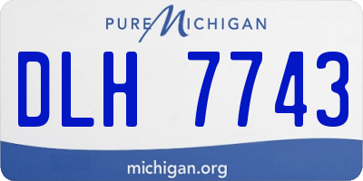 MI license plate DLH7743