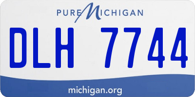 MI license plate DLH7744