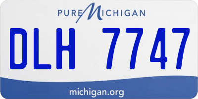 MI license plate DLH7747