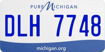 MI license plate DLH7748