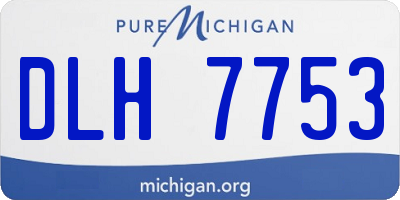 MI license plate DLH7753
