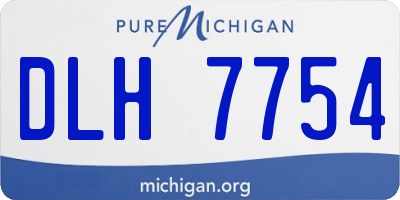 MI license plate DLH7754