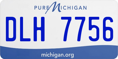 MI license plate DLH7756