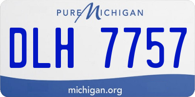 MI license plate DLH7757