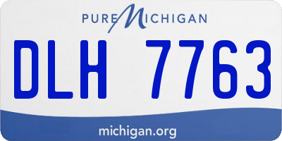 MI license plate DLH7763