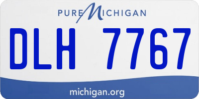 MI license plate DLH7767
