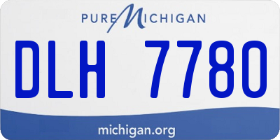 MI license plate DLH7780