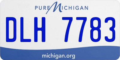 MI license plate DLH7783