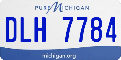 MI license plate DLH7784
