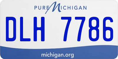MI license plate DLH7786
