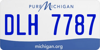 MI license plate DLH7787
