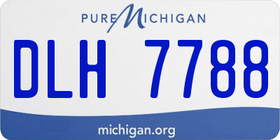 MI license plate DLH7788