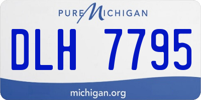 MI license plate DLH7795