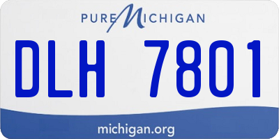MI license plate DLH7801