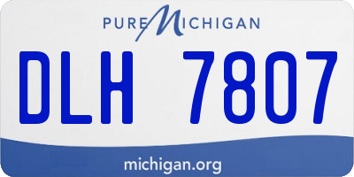MI license plate DLH7807