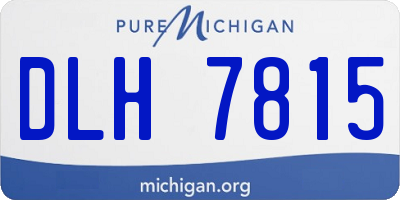 MI license plate DLH7815