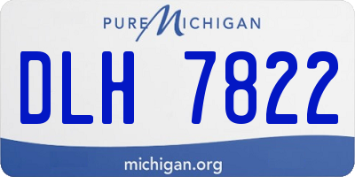 MI license plate DLH7822