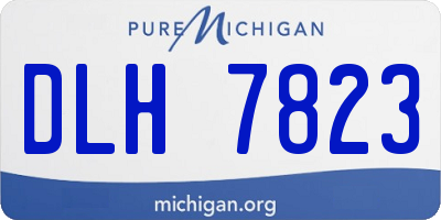 MI license plate DLH7823