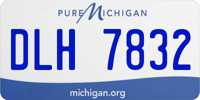 MI license plate DLH7832