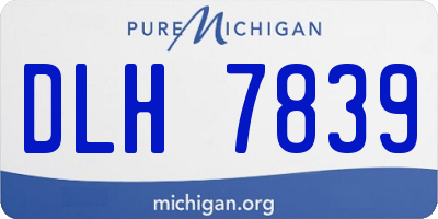 MI license plate DLH7839