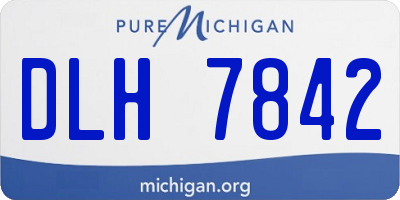 MI license plate DLH7842
