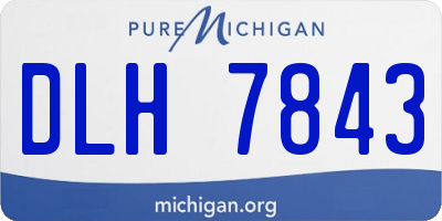 MI license plate DLH7843